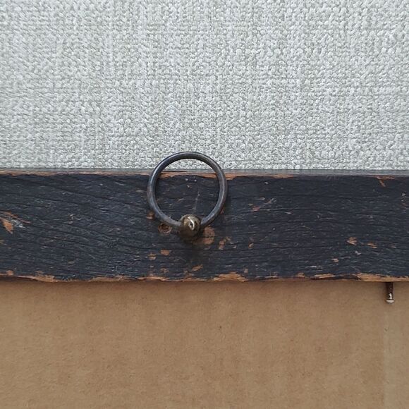 Vintage 1970's Handmade Crewel Fall Country Farm Scene Wood Framed Art Signed - Picture 3 of 11